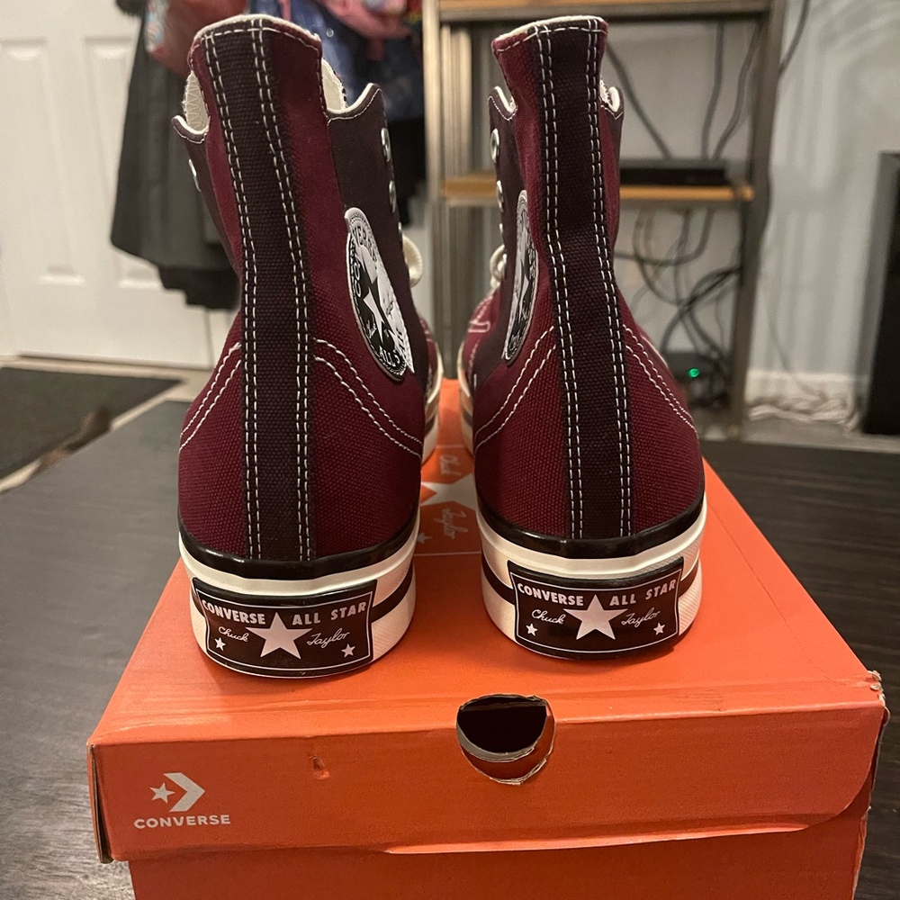 Converse Chuck Taylor Dark Beetroot/Egret/Black Men’s 12 - Picture 5 of 7